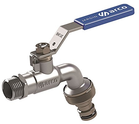 Arco jardin - Grifo esfera boquilla enchufe 1/2 mando inoxidable jardin