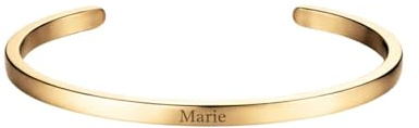 Heideman Armband Damen personalisiert Edelstahl mit Gravur Initial | Individuelles Geschenk für Frauen, hautfreundlich und nickelfrei, in silber, gold oder roségold wählbar