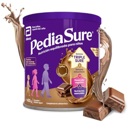 PediaSure Chocolate 400 g, Complemento Alimenticio para Niños | Nutrición Infantil, Proteína, Vitaminas, Minerales, Inmunidad, Energía, Desarrollo, Calcio, Zinc, Vitamina C, Probióticos