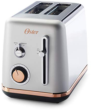 Oster 2 Slice Toaster, Metropolitan Collection with Rose Gold Accents