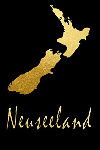 Reisetagebuch Neuseeland: Abschiedsbuch, Auslandsjahr, Reise, Aupair, Auslandssemester, Auswanderung, 240 Seiten Punktraster, handliches Format. Design schwarzgold