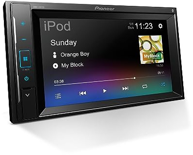 Pioneer Receptor Multimedia Digital DMH-241EX, Pantalla táctil resistiva de 6.2 Pulgadas, Doble DIN, Bluetooth Integrado y Enlace Web