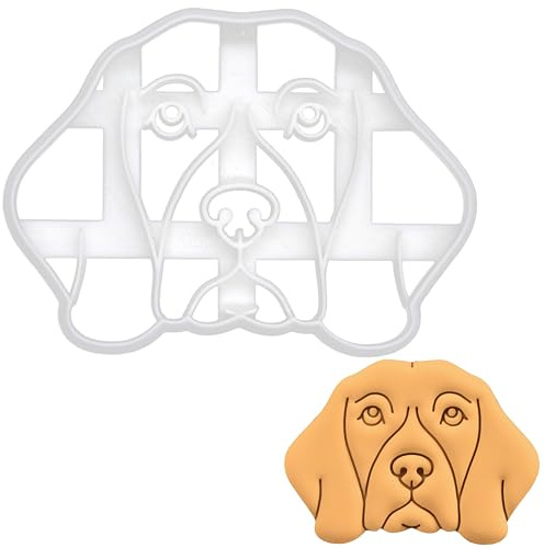BAKERLOGY Beagle Face Cookie Cutter - Detailed Biscuit Cutter Design for Baking and Crafts, Ideal on Fondant, Dough, Clay
