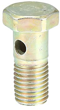 A ABSOPRO Banjo Bolzen M12x1.5 Bronze Ton 1 Stück Bremsleitung Eisen | 19x32mm, Befestigung, Adapter, Für Motor, Für Luft-/Kraftstoffzufuhr