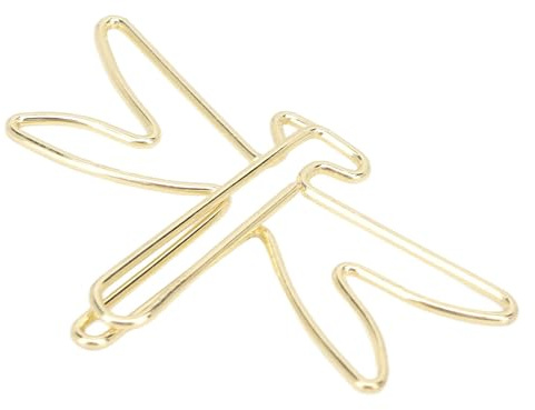 100PCS Paper Clips, Dragonfly Shape Paper Clips Small Animal Paperclips Decorative Paperclips for School Office Supplies