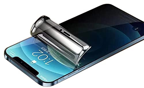 PORRVDP Privacy Hydrogel Screen Protector for iPhone 12 Pro Max, 2 Pcs Anti-spy Soft TPU Protective Film (Not Tempered Glass) [Clear HD] [High Sensitivity] [Face ID Unlock Compatible]