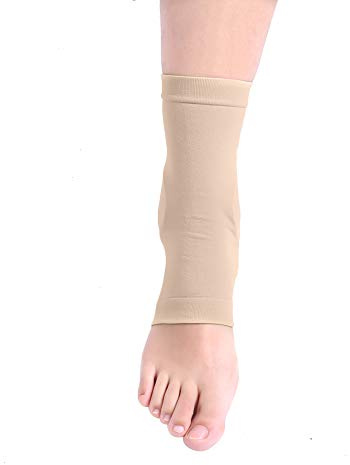 Protège-chevilles à Manches Srliya pour le Patinage 16 × 11 × 3 Manchon de Protection de Cheville élastique Doux Coussin de Protection en Silicone Respirant Pied Talon Chaussette
