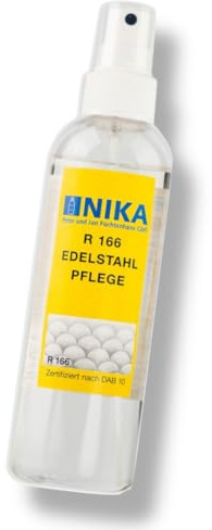 NIKA R166 Edelstahlpflege Spray für Spülmaschinen, Geschirrspüler, Edelstahlgrill, Haushalt - Spülmaschinenpflege - für noch mehr Glanz 200ml