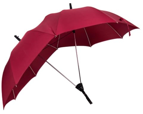 Uposao Paraguas automático para parejas conjuntas Doble poste con mango curvo Parasol Paraguas de lluvia a prueba de viento para picnic al aire libre y viajes en pareja