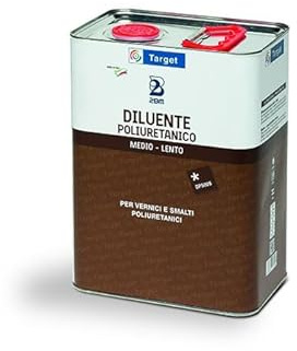 2BM Diluyente poliuretano medio 1 l velocidad media de evaporación | Dilución de pinturas poliuretánicas sector madera, para fondos y acabados | Aplicación con pincel y pulverizador | Botella de 1