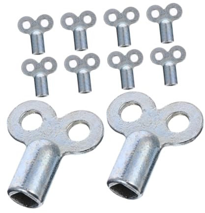 HOMSFOU 10 Piezas Llave De Válvula De Escape Llave De Orificio Cuadrado Para Fontanería Accesorios Para Purga De Radiador Uso Sistemas De Calefacción