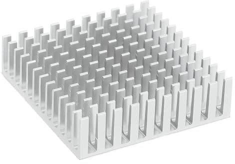 PATIKIL Dissipateur Thermique 40x40x11mmRadiateur De froid En Aluminium Avec Pate Thermique Bleue Pi Chip CPU Transistor De Puissance FET IC Amplificateur De PuissanceBlanc