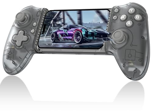 miadore Handy Controller für iPhone/Android Smartphone/Switch | Mobilephone Bluetooth Controller mit Hall Effect Joysticks,2 Pro Back Buttons,Wake-Up Function