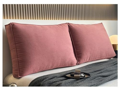 EXZFW Rückenkissen Rückenlehne Bett, Lesekissen für Betts/Sofa, Wandkissen, Keilkissen für Bet t und Sofa, Sofakissen Groß, StüTzkissen, Nackenkissen für Couch und Betten,Rosa,80x55x15cm(1pc)