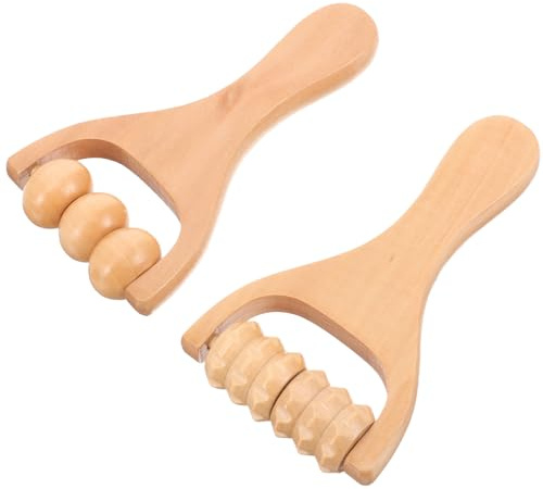 2 Stück Runde Fußmassagegeräte, Handlich für Unterwegs | Khaki, Glatte Oberfläche, für Arme und Beine Geeignet, Angenehmer Griff, zum Musikhören Nutzbar