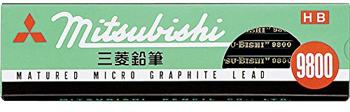 Mitsubishi, matite per ufficio 9800 HB, 12 pezzi, K9800HB