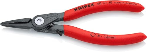 KNIPEX Präzisions-Sicherungsringzange für Innenringe, 48 31 J0 | Geeignet für Innenringe in Bohrungen mit Überdehnungsschutzmit rutschhemmendem Kunststoff