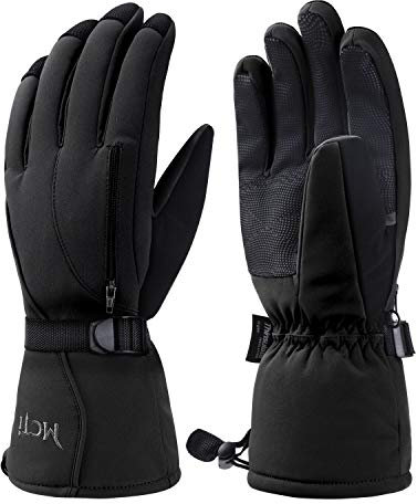 Kineed Skihandschuhe Herren Wasserdicht Winterhandschuhe Warm 3M Thinsulate Snowboardhandschuhe Winter Schnee Handschuhe Thermo Winddicht