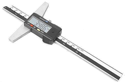 Digital Depth Gauge, 0-150mm 0.01mm Stainless Steel Vernier Caliper, Digital Depth Vernier Caliper Gauge Measuring Tool, Electronic Vernier