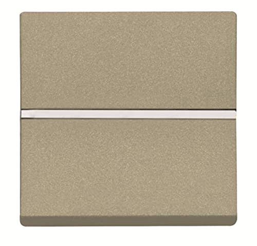 Interruptor monopolar de 1 elemento, 1 vía, SP-2M, 2,5 x 4,4 x 4,4 centímetros, color champagne (referencia: N2201 CV)