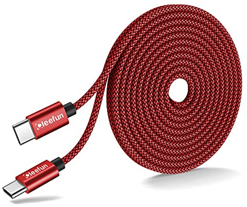 CLEEFUN 5m Cavo USB C a USB C Lungo, PD 60W Ricarica Rapida Cavo USB Type C per Galaxy S24 S23 S21 S20 S22 Ultra/Plus Note 20 10, A70 A80 A90, Galaxy Tab, HuaweiMate X Pro, M-oto, S-ony, Pixel, Switch