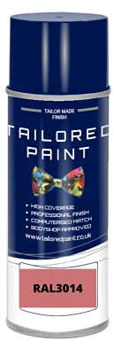 RAL 3014 Antique Pink Gloss Aerosol Paint Can 2K Direct Gloss Paint For Wood, Metal, Plastic, PVC, UPVC, Fascia Boards - Indoor & Outdoor