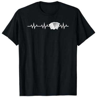Heartbeat Herzschlag Steirische Harmonika Quetschn T-Shirt
