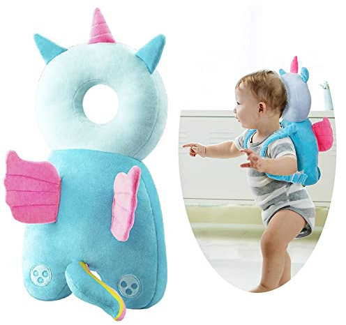 Foxhil Kleinkinder Kopfschutzrucksack Sicherheitskissen, Verstellbare Kleinkinder Baby Kopfschutz Rucksack Sicherheitspad Verhindert Verletzungen Von Kleinkindern Geeignet für Alter 4-24 Monate