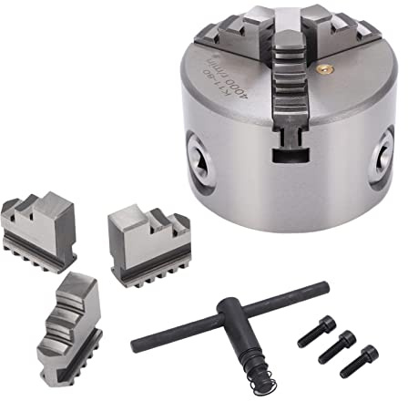 Juego de mandril de torno mini, juego de mandril de torno con llave autocentrante, mandril de plato de torno de madera, biela, accesorios de mandril de taladro eléctrico en acero para mandril de carpi