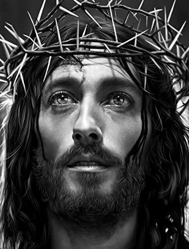 500 Teile Puzzle Porträt des christlichen Jesus Holz Puzzle Erwachsene Stress Freisetzung Spiel 500 Piece 20.4x15inch(52x38cm) Kein Rahmen