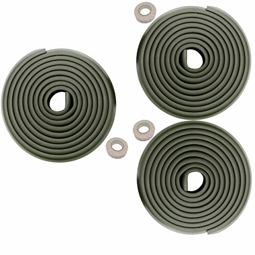 HIMRY® 15 Meter (3x5m) Kantenschutz L-förmige Schaum Kissen Extra Verdicken, Schwamm Tisch Kantenkissen Eckkissen, Kante Ecke Anti-Kollisions Baby Kinder Stoßschutz, Schwarz KXD7000 Black -3X
