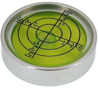 Umei Burbuja horizontal universal de metal con varilla de tornillo, nivel circular versátil, múltiples especificaciones de nivel para elegir (30 mm)
