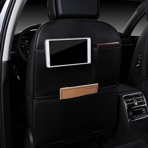 2 Stück Auto Rücksitz Anti Kick Pad für Mercedes Benz GLC Coupe AMG (C253) 2017-2020, Wasserdicht Leder Rückenlehne Anti-Kick Pads Autositz RüCkenschutz Auto Organizer Kinder Autositz Organizer