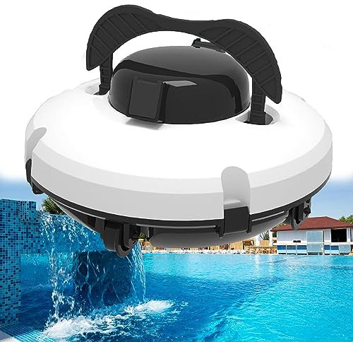 Pool Cleaner,Pool Robot Cleaner, Smart Fish Pool Vacuum with Inlet, Underwater Intelligent Machine Cleaning Equipment for Pool Bottom and Walls