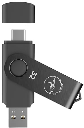 Mobility Lab - Memoria USB y USB-C de 32 GB - USB 2.0 - Plug and Play, compatibilidad con macOS y Windows