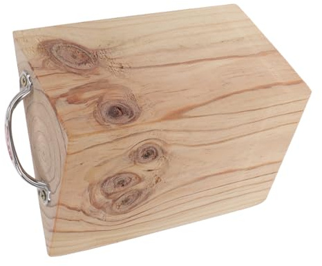 PLAFOPE Juego de calzos de rueda de madera dura resistentes para automóviles y camiones, bloques de madera antideslizantes de 20 x 16 x 9 cm, cuñas estabilizadoras para remolques de viaje y