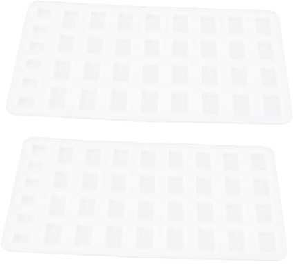 ULDIGI 2stücke Miniatur Ziegelform DIY Silikon Flexible Kleine Bausteine Modellierform Für Miniaturhäuser Landschaften Und Sandtische Leicht Tragbar Für Basteln Und Outdoor-aktivitäten