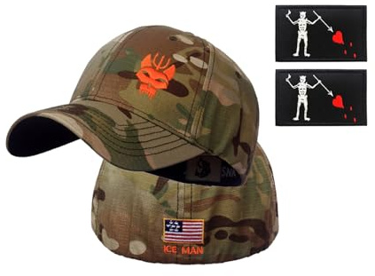 Gorra de béisbol táctica Seal Team para hombres y mujeres, gorra snapback elástica para correr/pescar, camuflaje, gorra de espalda completa + 2 parches, 4, L