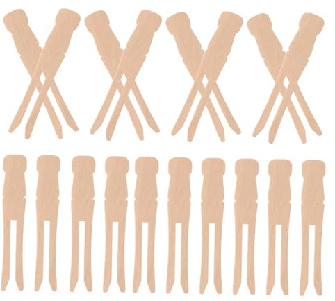 Zerodeko Pinces À Linge en Bois Robustes - 100 Pièces Pinces À Linge Non Marquantes pour Courtepointes Et Linge