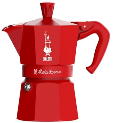 Bialetti Moka Express Rossa Magico Ricordo 1 Tazza, 3 Tazze (1 Tazza)