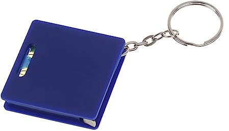 Cinta métrica ligera para llavero de mano con cinta de acero de 1 metro y cinta métrica cuadrada de burbujas, ligera para el hogar