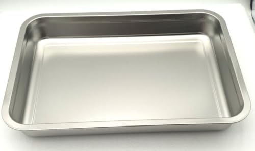 Stainless Steel Large Turkey Tray, Baking Tray, Roasting Tray, Oven Tray,Deep Oven Tray, Sheet pan, 50 x 36 x 6.8 cm