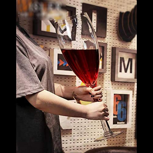 XFZJCHAP Copa de Vino Tinto Copa de Vino Extra Grande Barra Grande Copa de Cerveza de Gran Capacidad Copa Hero Glass 3500ML