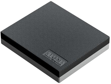 HAPBEAR Balance Pad - 40x33cm Coussin d'équilibre antidérapant,6cm d'épaisseur pour l'équilibre, l'entraînement à la stabilité, la physiothérapie et le fitness,bande de résistance incluse