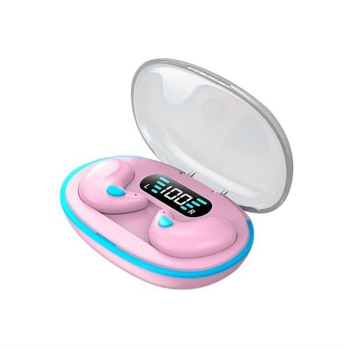 Écouteurs Bluetooth de sommeil, écouteurs sans fil, écouteurs intra-auriculaires 5.3 sans fil avec réduction du bruit, casque de fitness avec écran numérique LED et boîtier de chargement