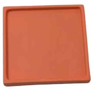 Sottovaso quadrato per giardinaggio domestico – Vassoio antigoccia medio in ceramica per vasi da fiori, ideale per uso interno ed esterno