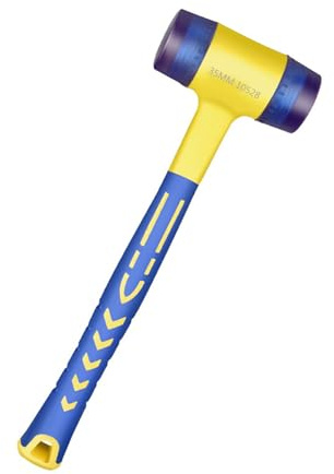 VIVIWI Rubber Hammer Double Face Glazing Window Nylon Hammer Integrated with Round Head Nonslip Handle Hand Tool Accessories