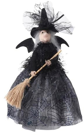 Halloween Hexenpuppe Besen Hexenanhänger Halloween Hexenfigur Mit Besen Halloweens Dekoration Hexe Figur Hexenpuppe Baum Dekoration Halloweens Hexendekor Für Party Gastgeschenk
