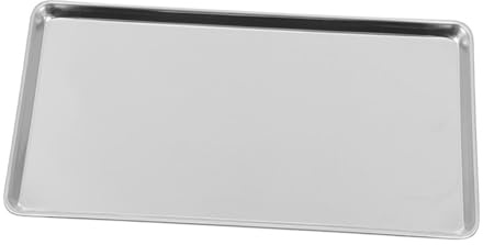 Cabilock Plateau INOX Rectangulaire Acier Inoxydable Résistant et Polyvalent pour Service de Nourriture Snack et Cuisine Maison ou Professionnelle