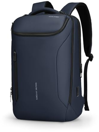 MARK RYDEN Laptop Rucksack 17.3 Zoll Herren, Groß Wasserabweisend YKK | Ergonomisch gepolstert mit USB Ladeanschluss & Diebstahlschutz, Ideal für Business, Reise, Pendeln, Uni, Outdoor & Schule
